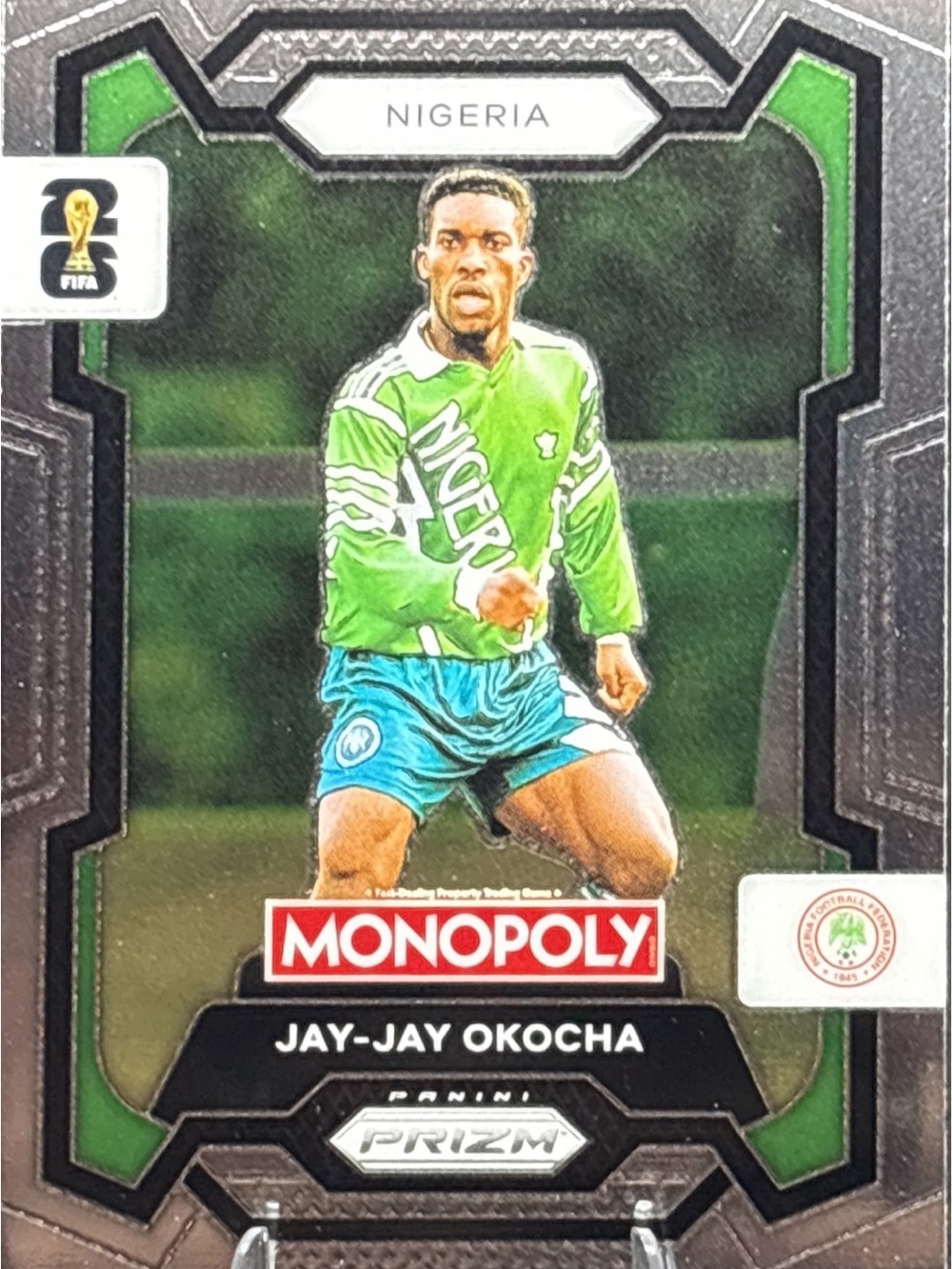 Panini Prizm Monopoly Jay-Jay Okocha Soccer Card